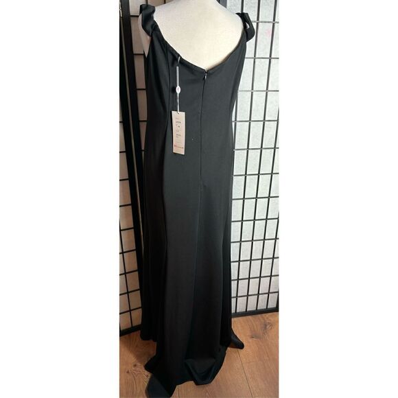LA Merchandise Black Off the Shoulder Evening Dress - Picture 6 of 9